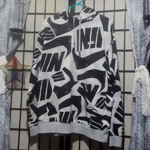 Large black, white and gray Nike Hoodie